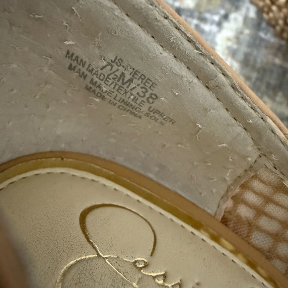 Jessica Simpson nude Pierre Woven pointed toe pump/stiletto - Picture 8 of 9